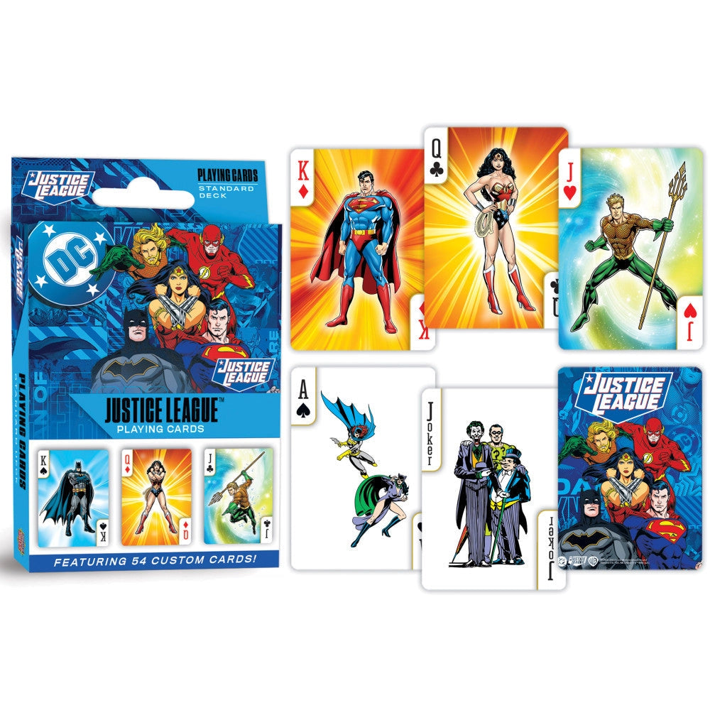 Justice League Playing Cards - 54 Card Deck by Masterpieces
