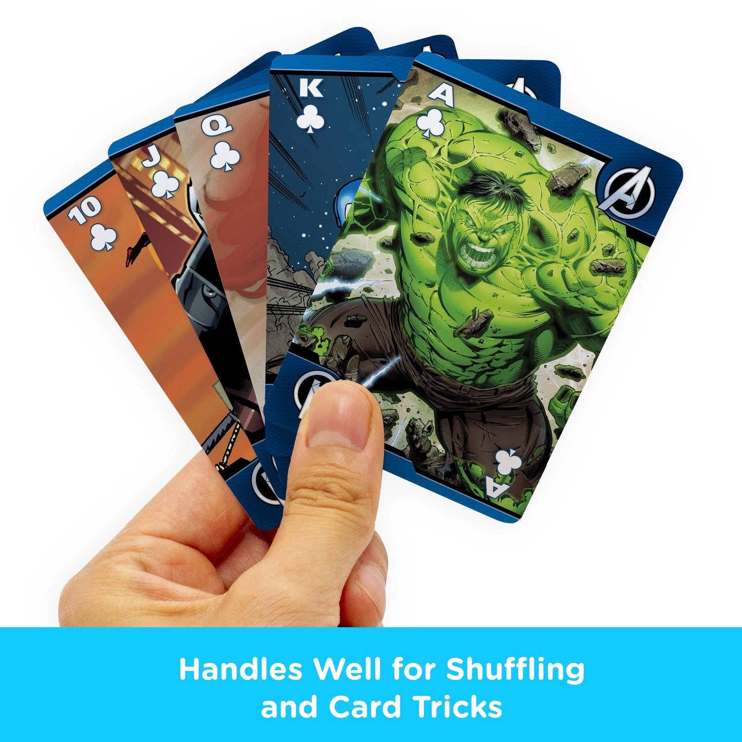 Marvel Comics Avengers Playing Cards - With Great Power Comes Great Responsibility - Aquarius