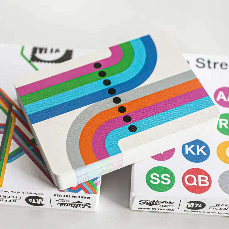 PlayingCardDecks.com-Fulton Street MTA 1972 Vignelli Map Playing Cards USPCC
