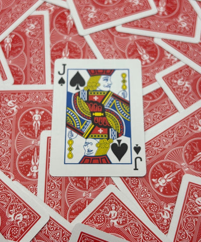 Red One-Way Forcing Deck - Jack of Spades