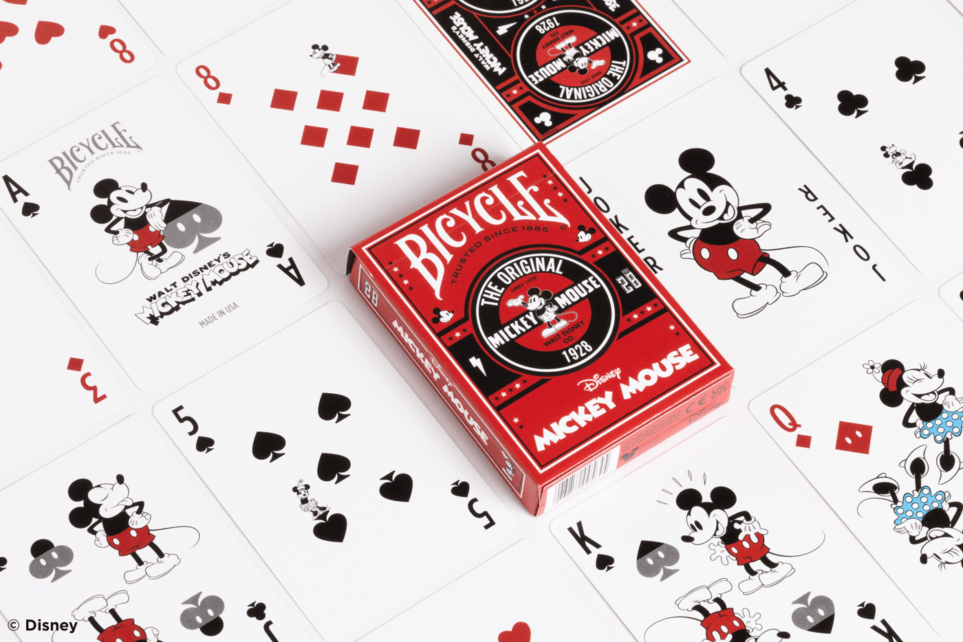 PlayingCardDecks.com-Disney Classic Mickey Mouse Inspired Bicycle Playing Cards