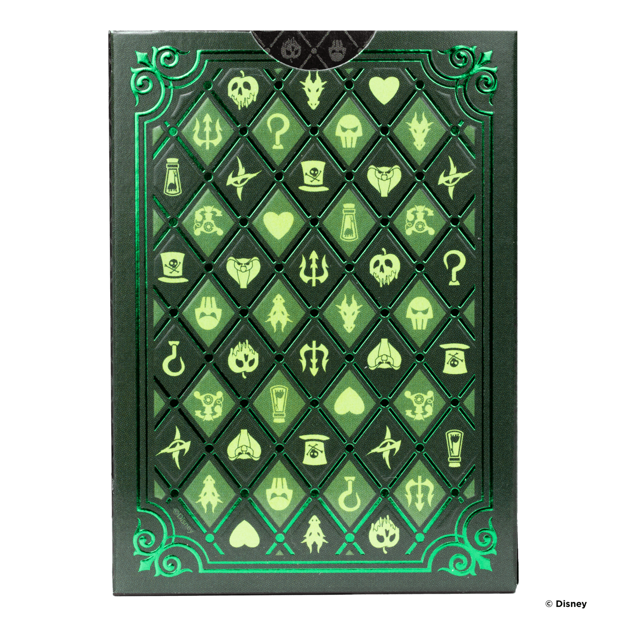 Disney Villains Inspired Green Bicycle Playing Cards