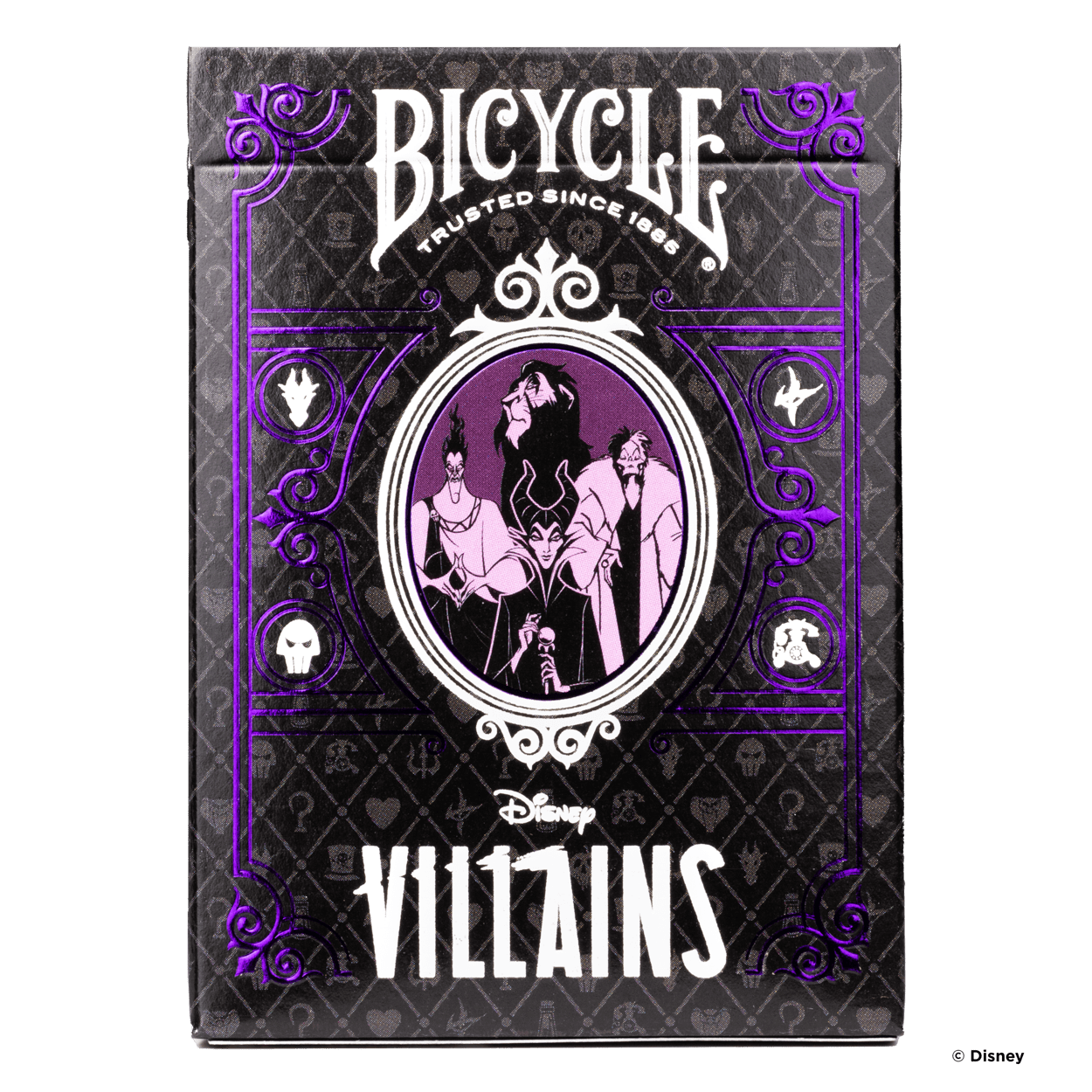 Disney Villains Inspired Purple Bicycle Playing Cards