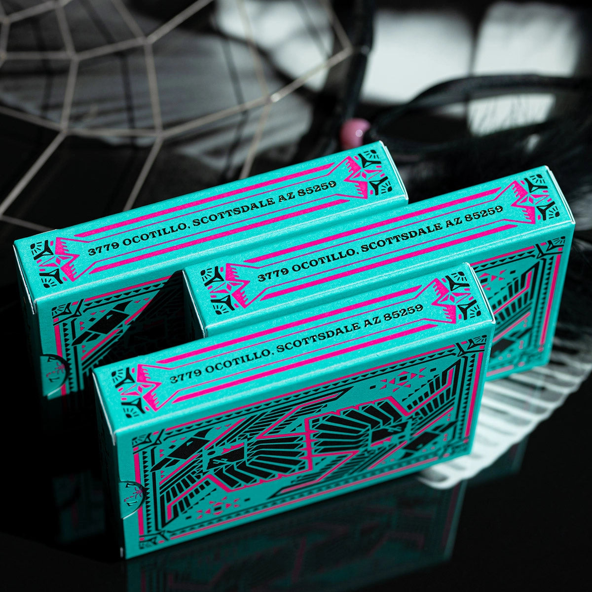 Fulton's Thunderbird Room Turquoise Edition Playing Cards