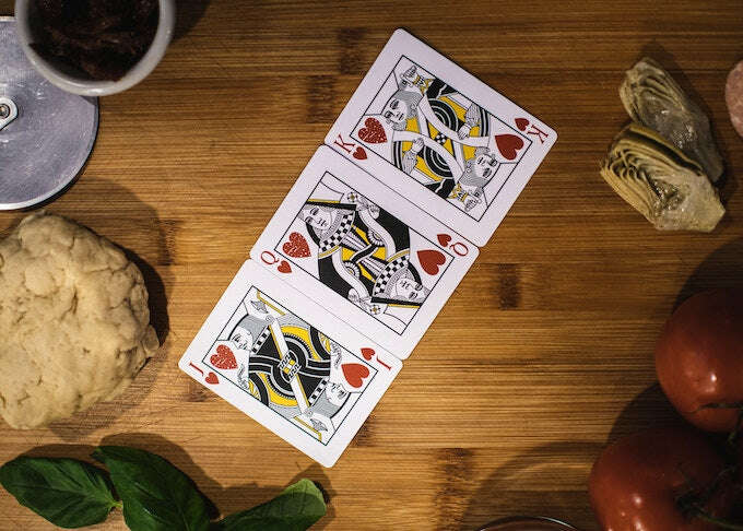 PlayingCardDecks.com-Space Pizza Marked Playing Cards WJPC