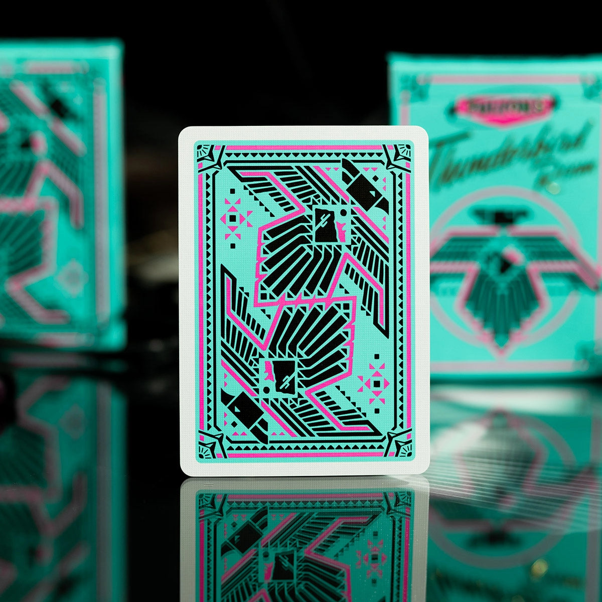 Fulton's Thunderbird Room Turquoise Edition Playing Cards