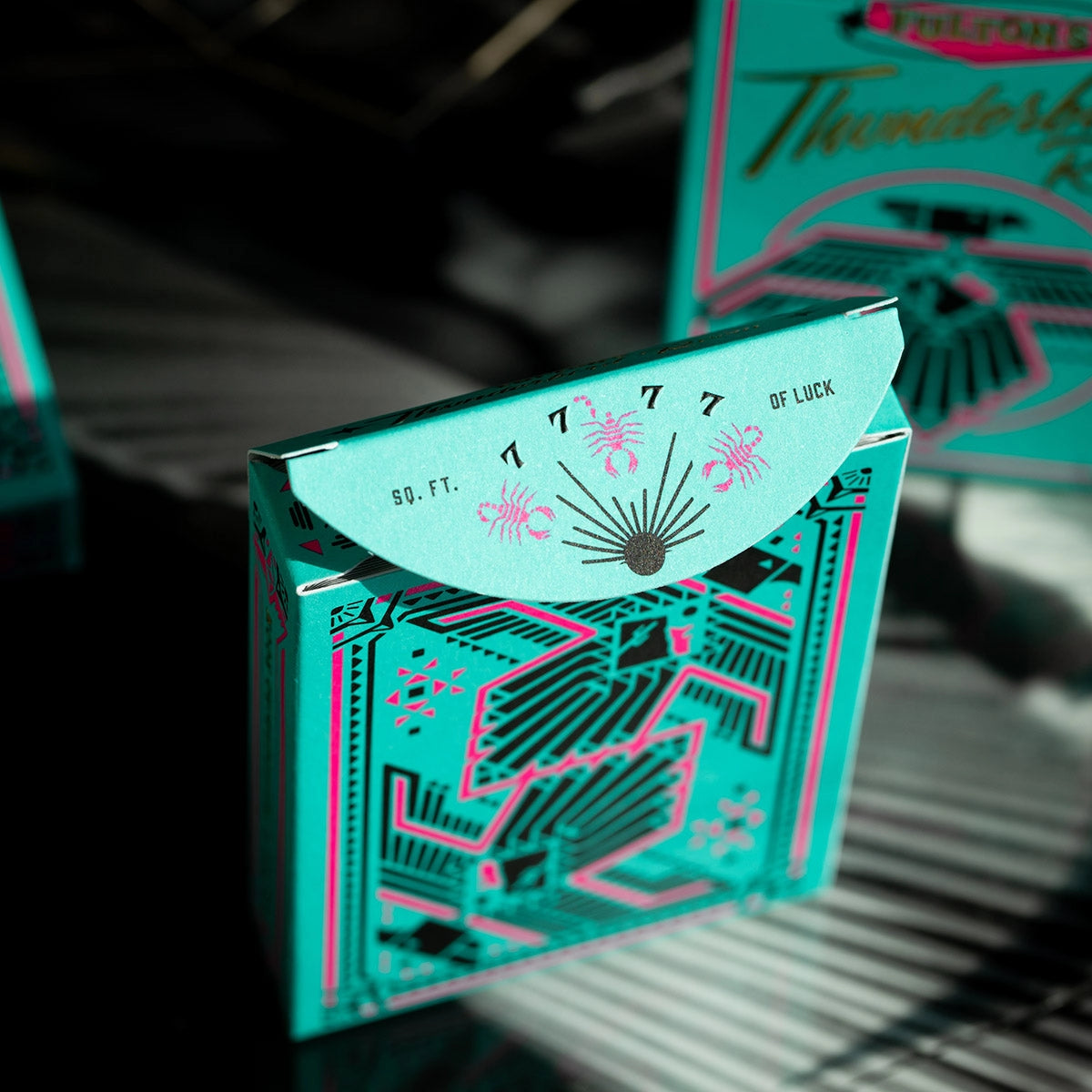 Fulton's Thunderbird Room Turquoise Edition Playing Cards