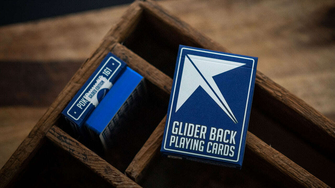 PlayingCardDecks.com-Glider Back v2 Gilded Marked Playing Cards