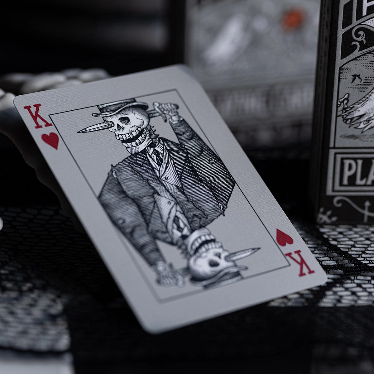 Fultons October Tombstone Grey Halloween Playing Cards