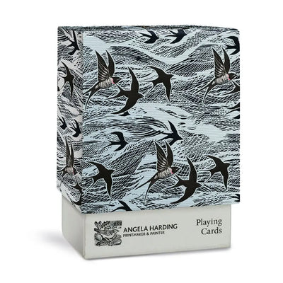 Angela Harding - Swallows Playing Card by M&G