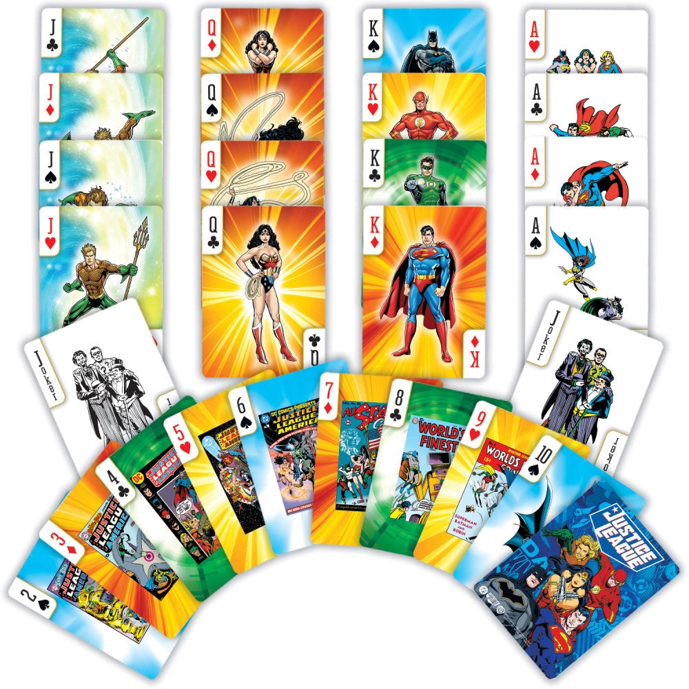 Justice League Playing Cards - 54 Card Deck by Masterpieces