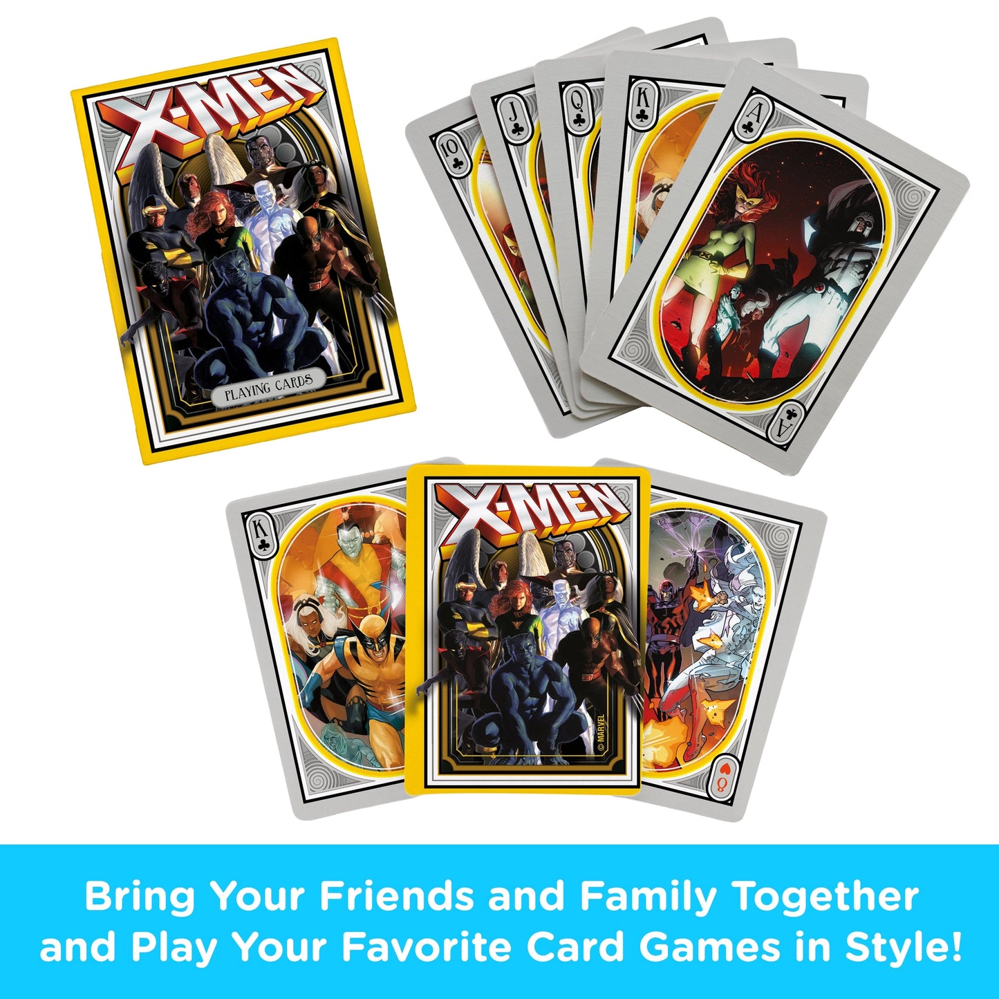 Marvel Comics X-Men Playing Cards - Protecting a World That Fears Them by Aquarius