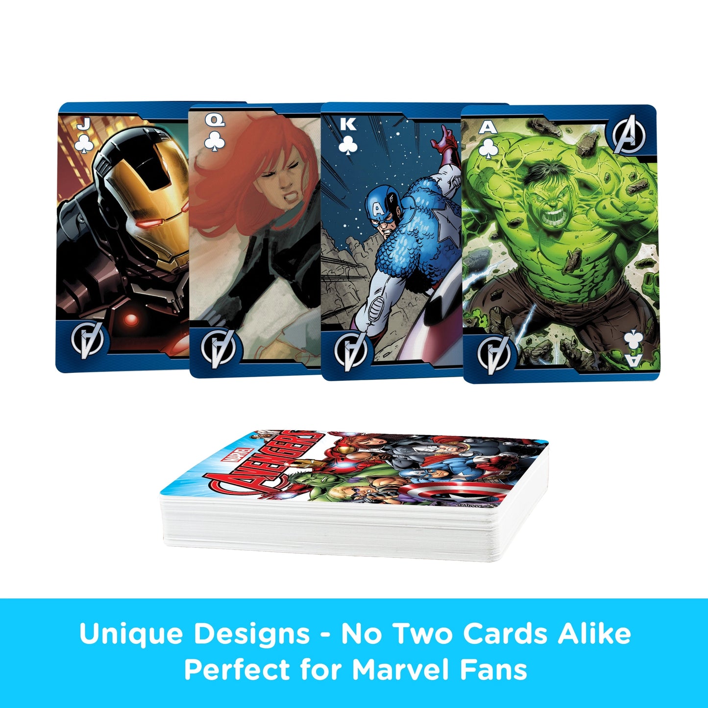 Marvel Comics Avengers Playing Cards - With Great Power Comes Great Responsibility - Aquarius