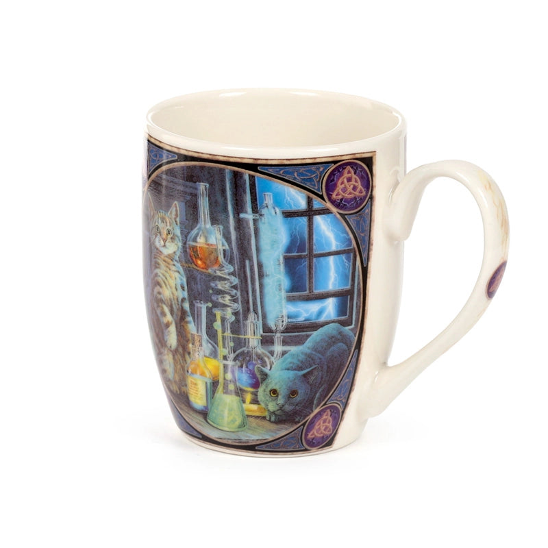 Lisa Parker Jekyll & Hyde Cats Porcelain Mug - 10 oz
