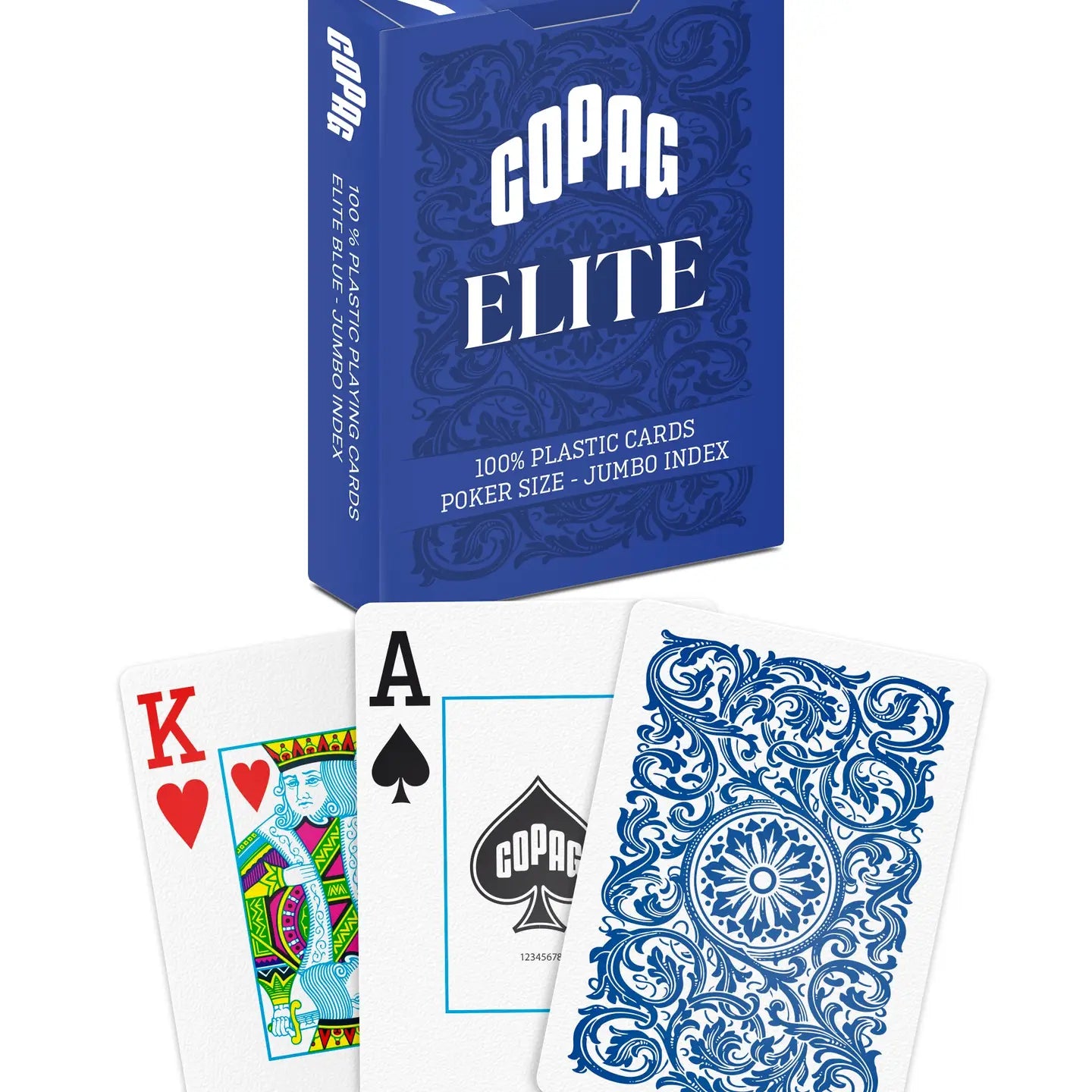 Copag Elite 100% Plastic Jumbo Index – 6 Deck Set