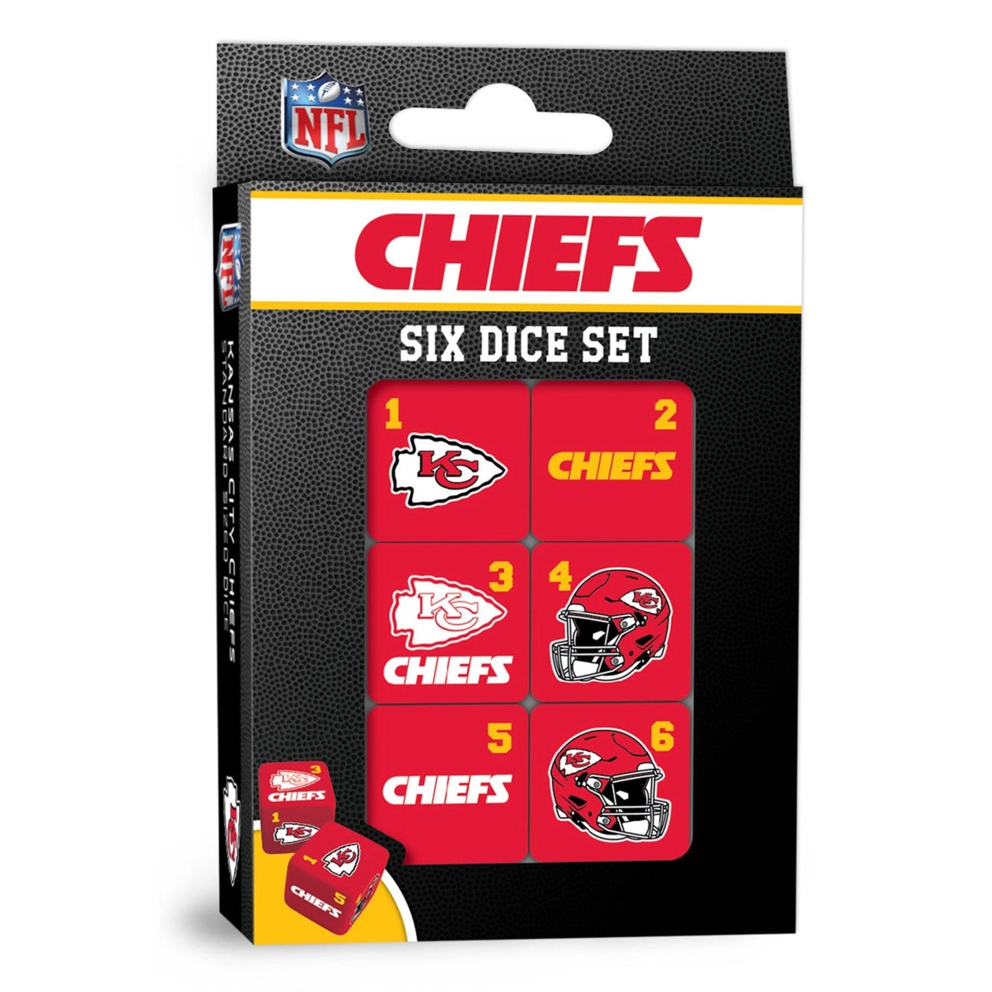 Kansas City Chiefs Dice Set - 19mm by Masterpieces