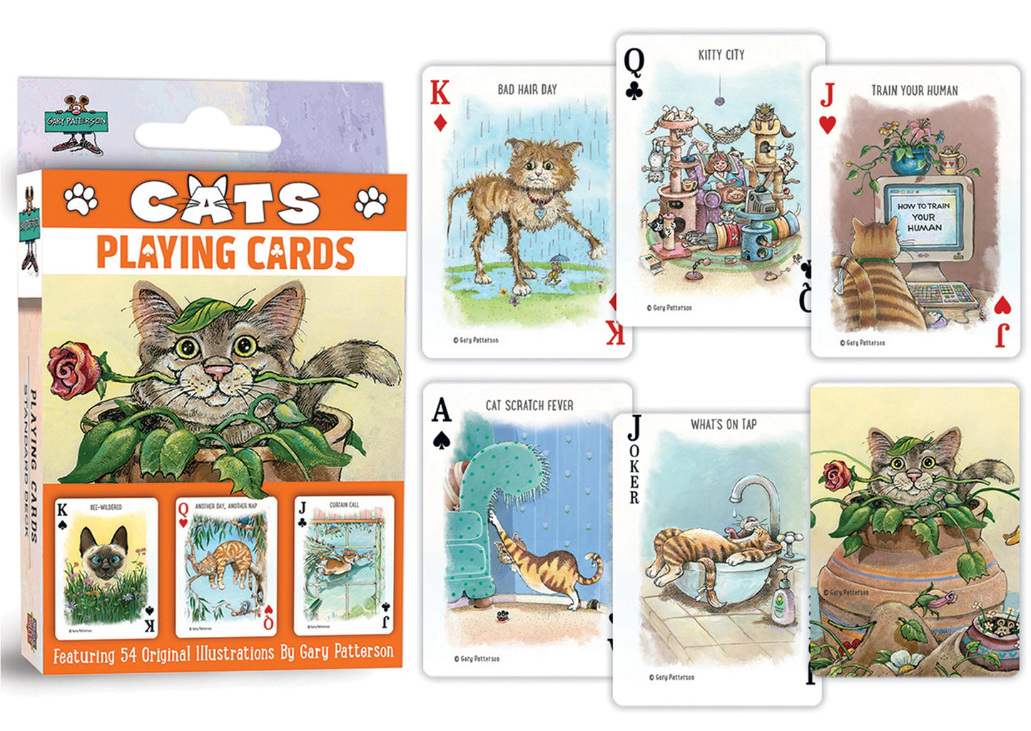 Cats Playing Cards by Masterpieces