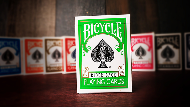 Green Rider Back Bicycle Playing Cards Deck
