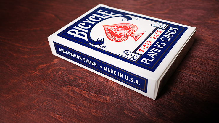 Blue Rider Back Bicycle Playing Cards