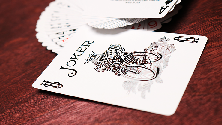 Blue Rider Back Bicycle Playing Cards
