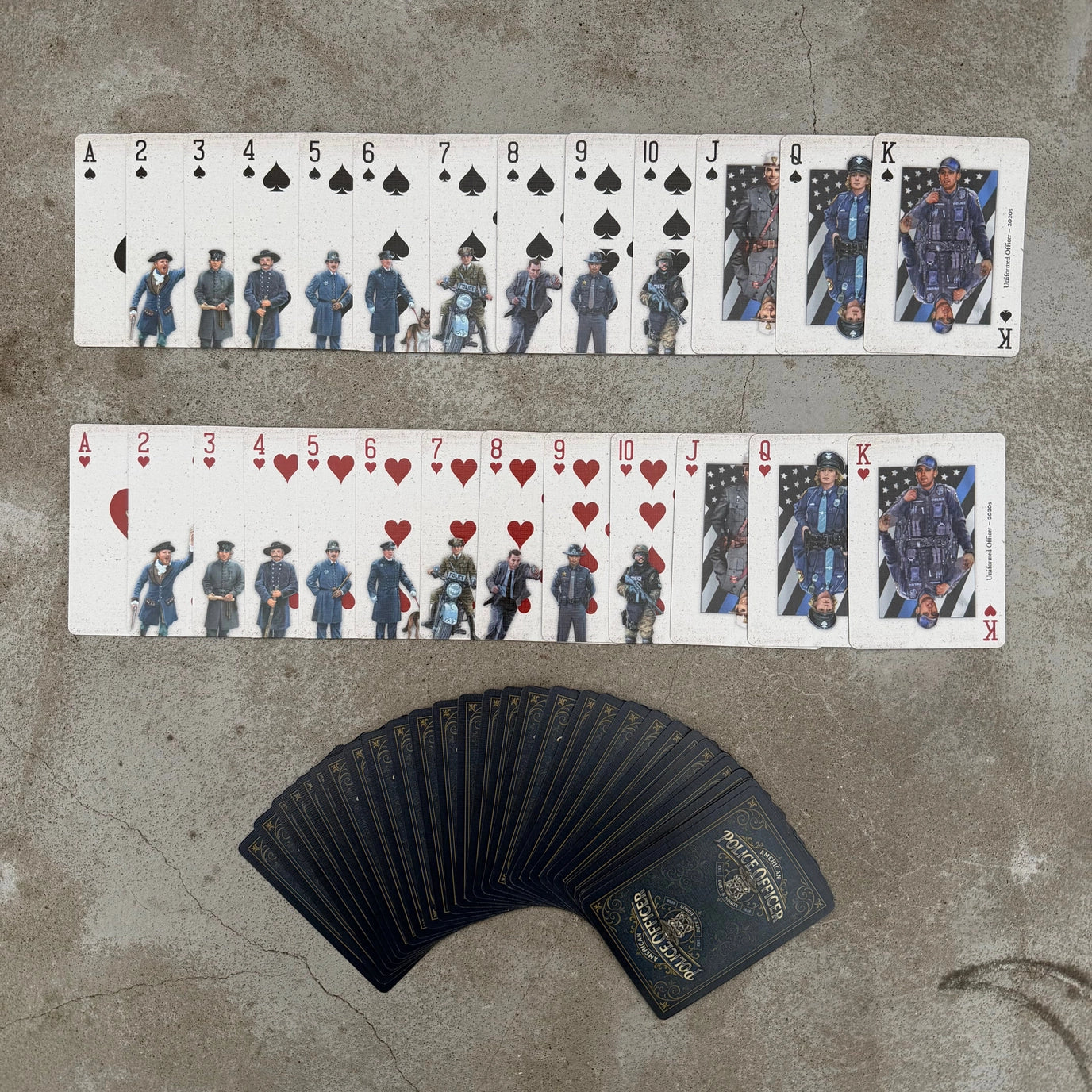 Police Officer Playing Cards