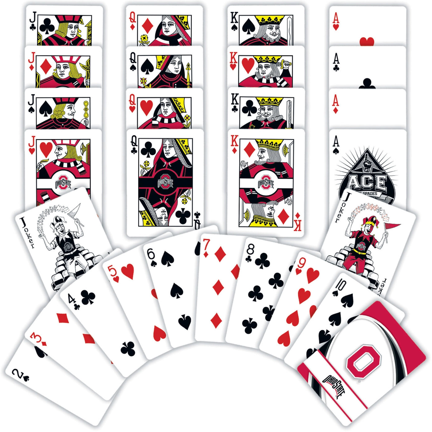 Ohio State Buckeyes Playing Cards by Masterpieces
