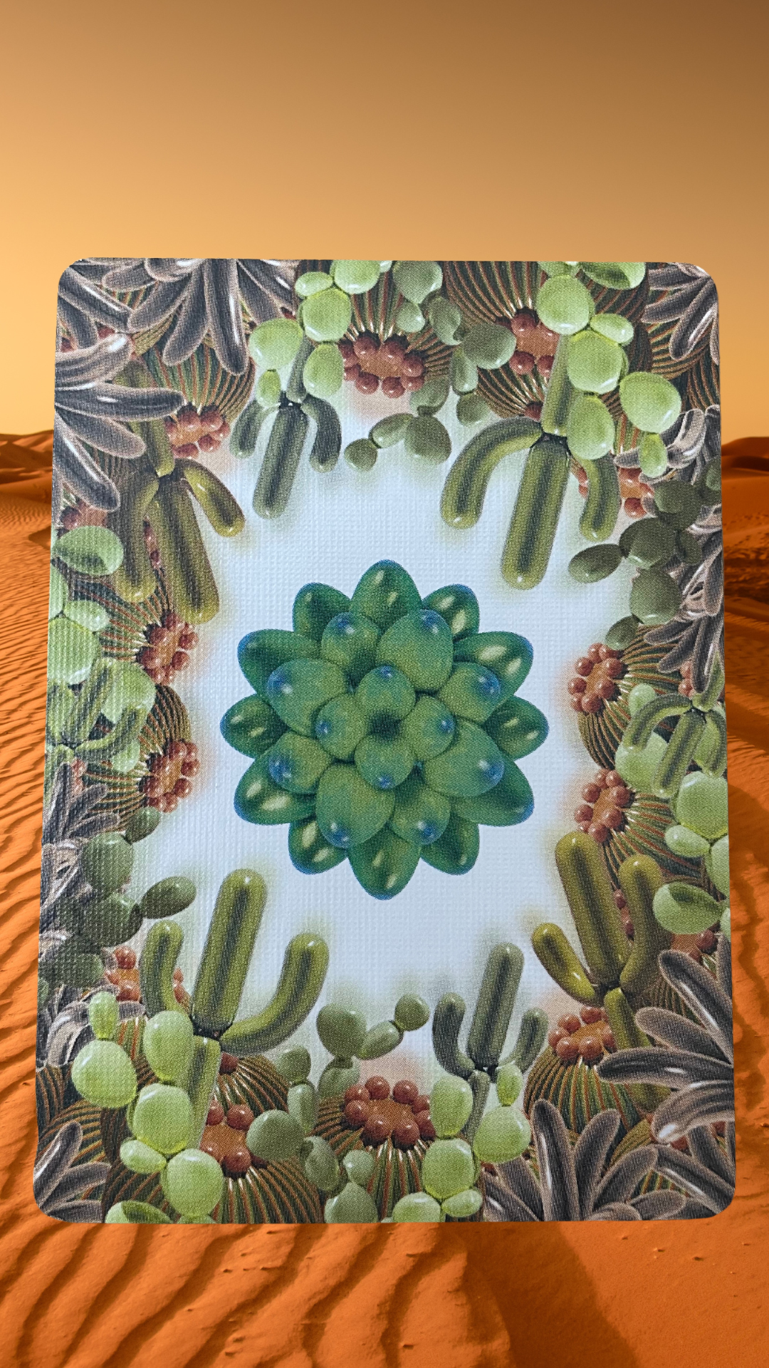 Balloon Desert Gilded Bicycle Playing Cards