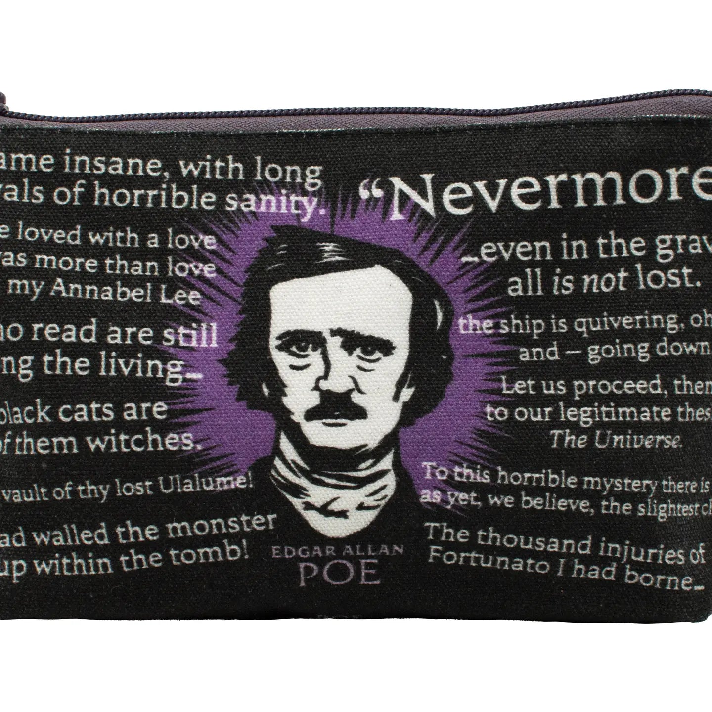 Edgar Allan Poe Zipper Bag
