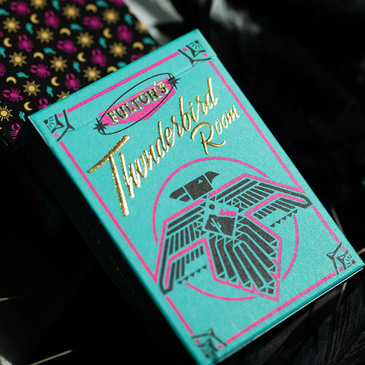 Fulton's Thunderbird Room Turquoise Edition Playing Cards