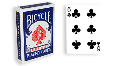 Blue One Way Forcing Deck - 6 of Clubs