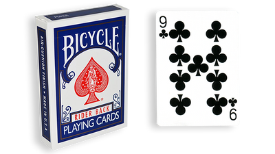 Blue One-Way Forcing Deck - 9 of Clubs