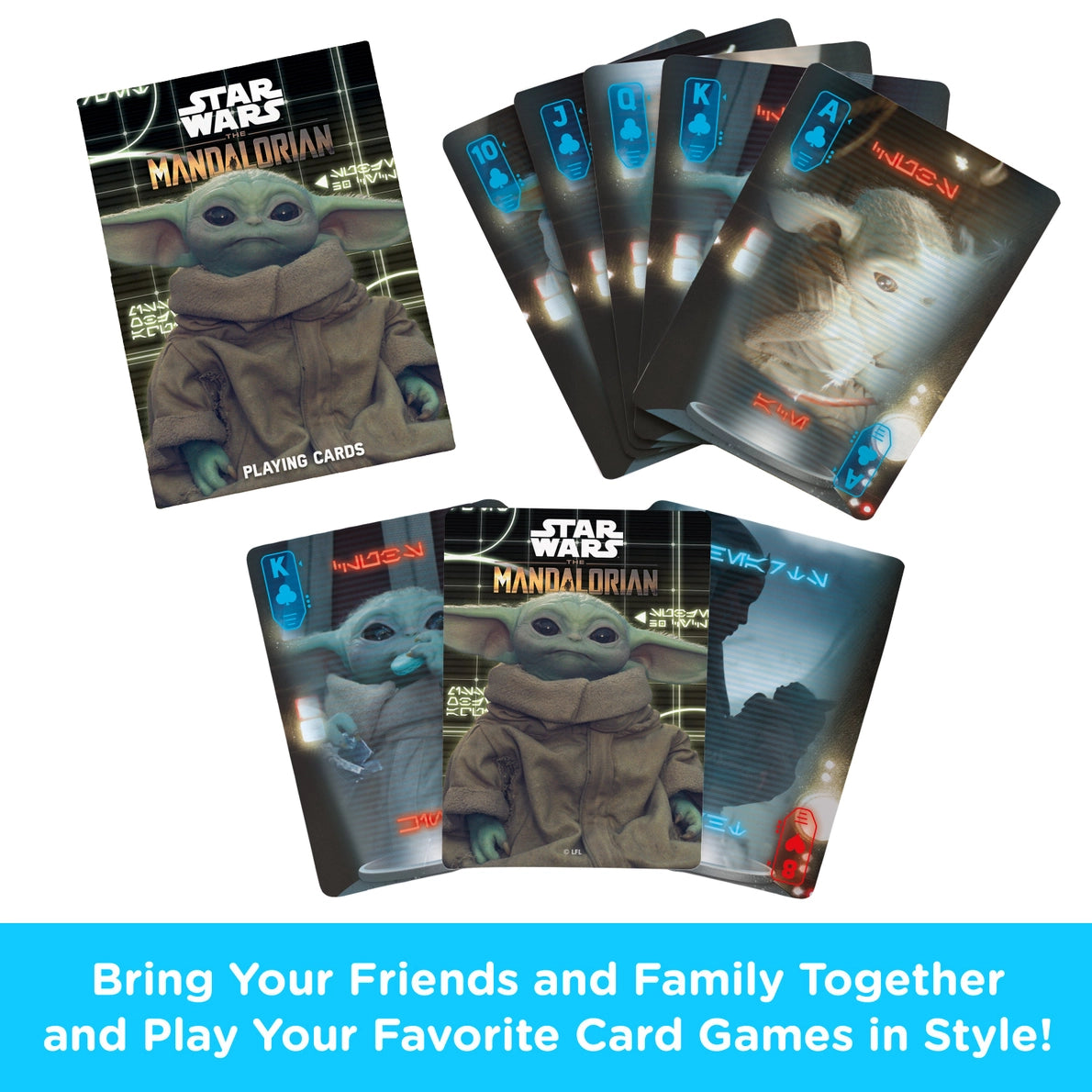 Star Wars Mandalorian Grogu Playing Cards by Aquarius