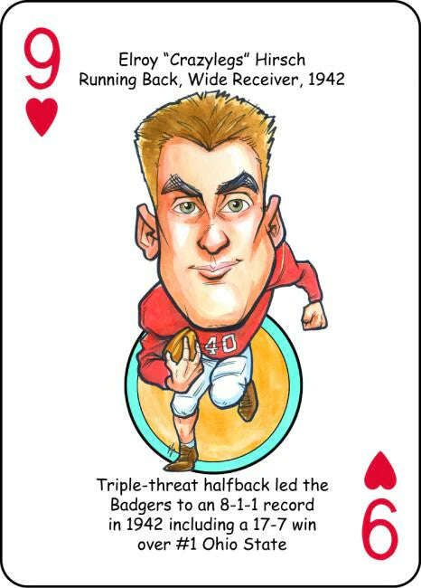 PlayingCardDecks.com-Wisconsin Football & Basketball Heroes Playing Cards