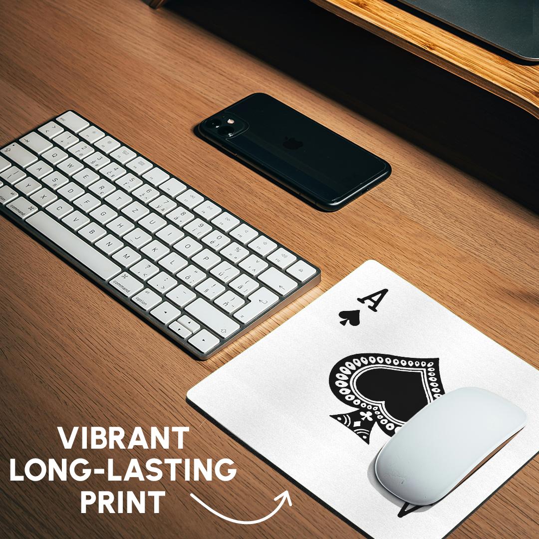 Ace of Spades Playing Card - Mouse Pad