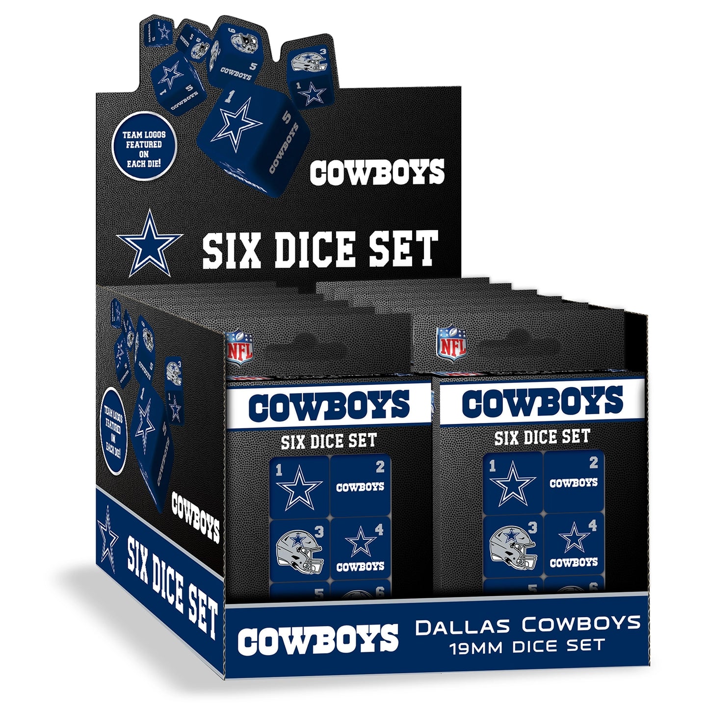Dallas Cowboys Dice Set - 19mm by Masterpieces