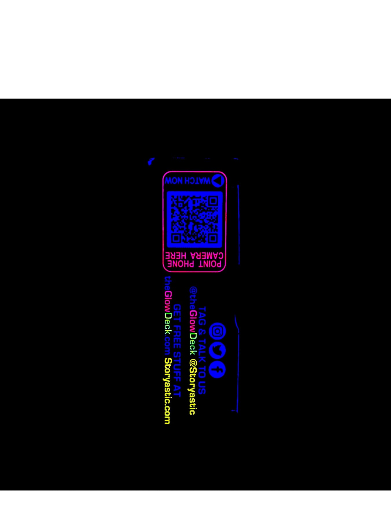 Glow Deck: Fluorescent Playing Cards
