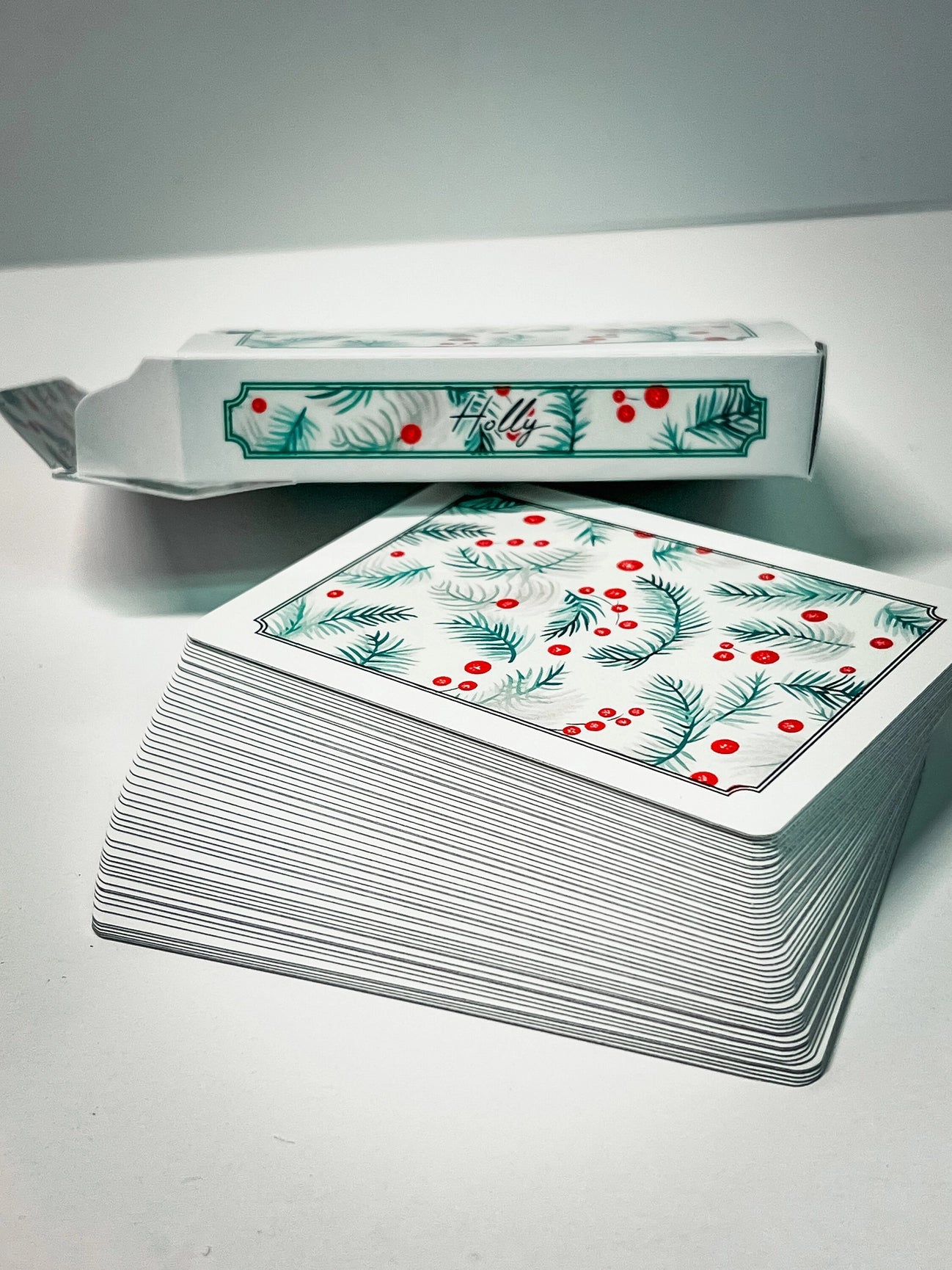 Christmas Holly Playing Cards