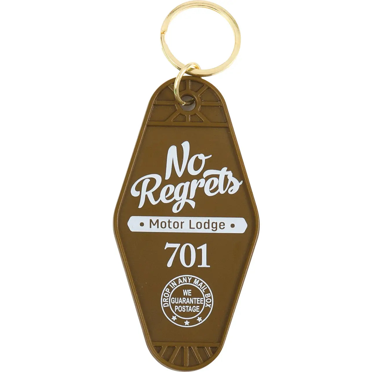 No Regrets Hotel Keyring