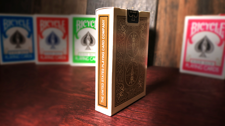 Gold Rider Back Bicycle Playing Cards with Gaff Card and 2 Jokers