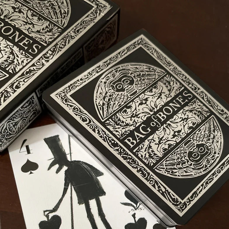 Bag of Bones Playing Cards - Premium Gold & Silver Edition w/Double Deck Box Set