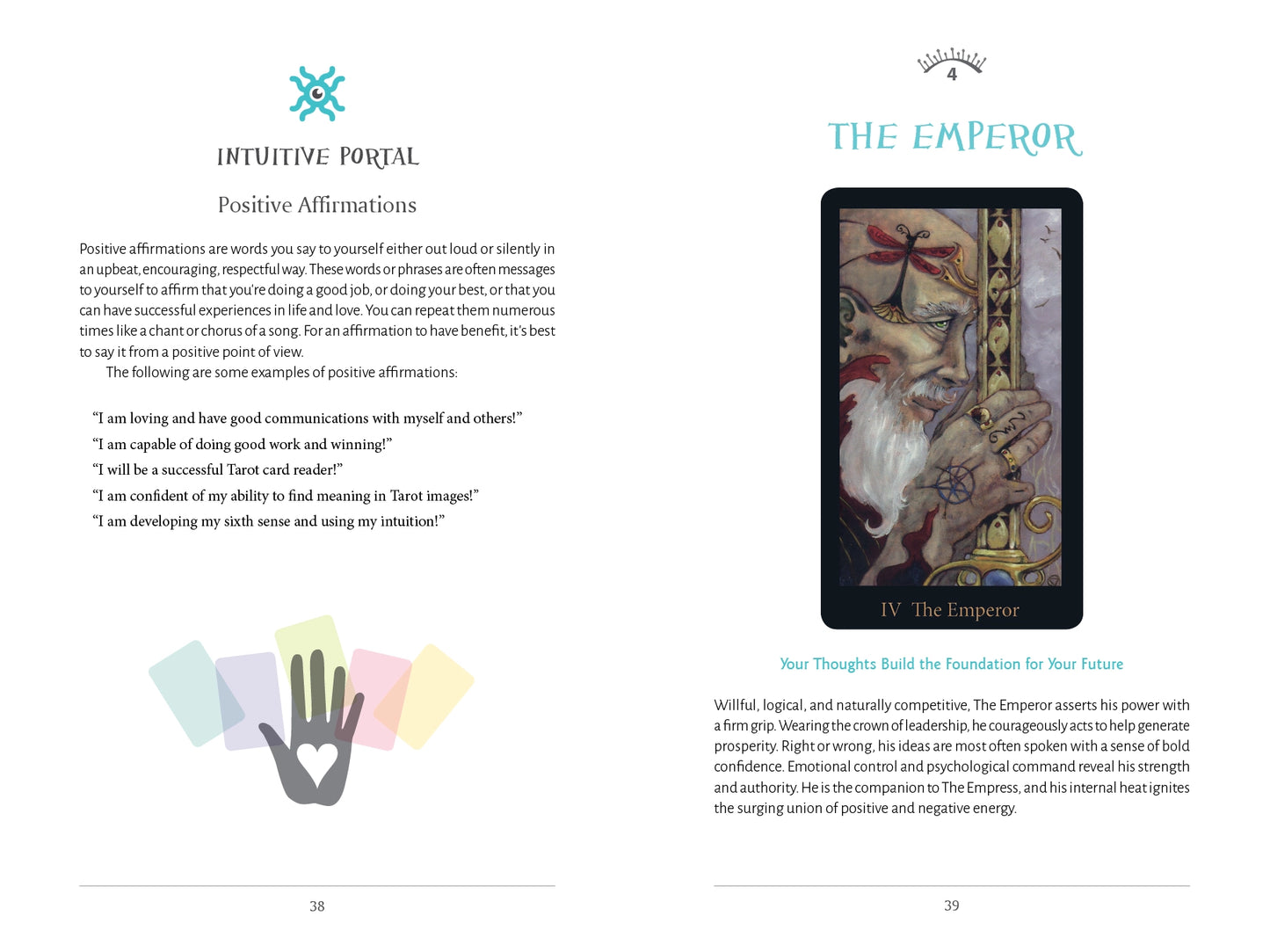 Mystic Spirit Tarot Playbook - Hard Cover Book Red Feather