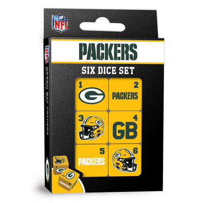 Green Bay Packers Dice Set by Masterpieces