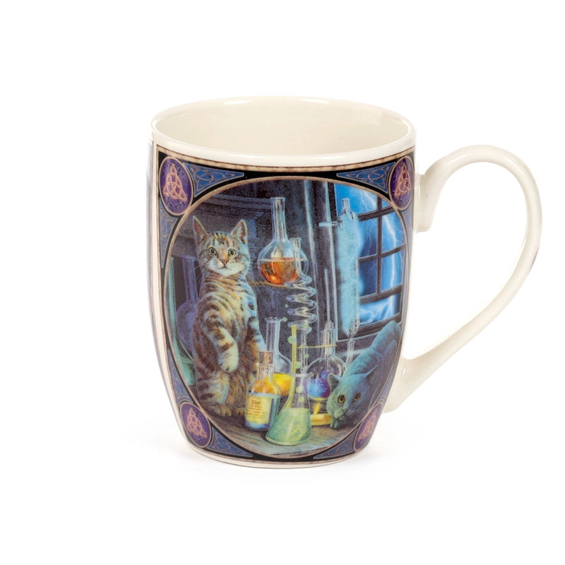 Lisa Parker Jekyll & Hyde Cats Porcelain Mug - 10 oz