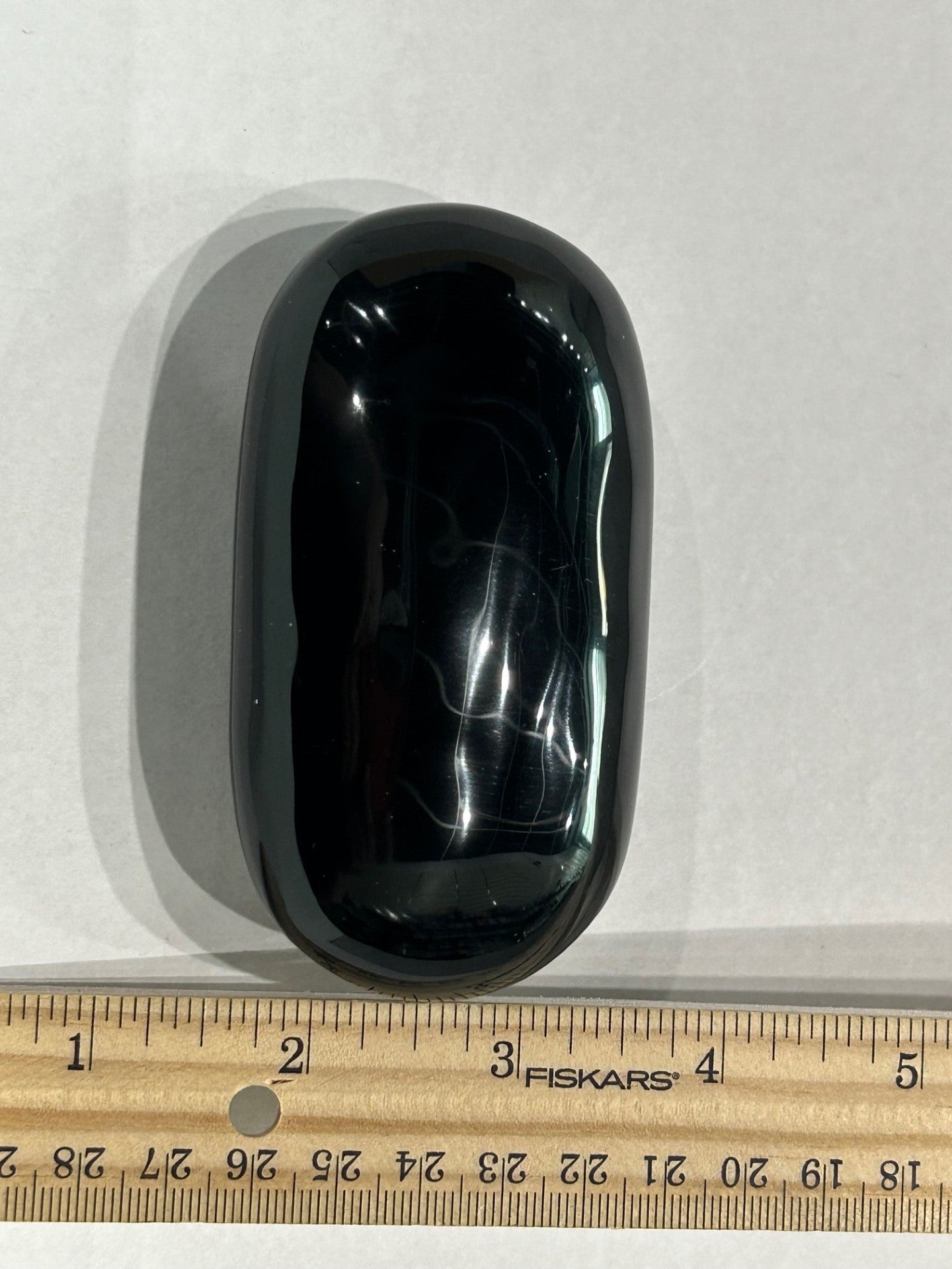 Black Obsidian Palm Stone