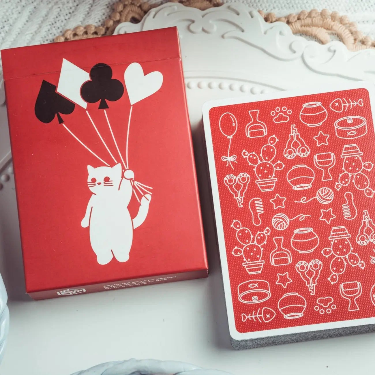 Diary of Kitten and Puppy - Kitten Orange Edition Playing Cards