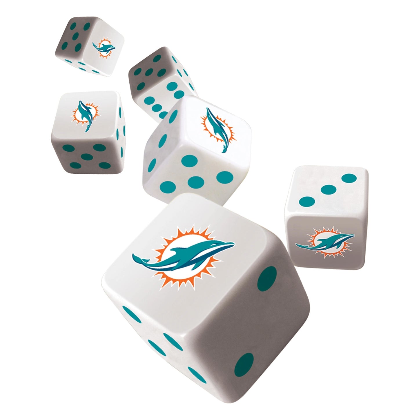Miami Dolphins Dice Set by Masterpieces