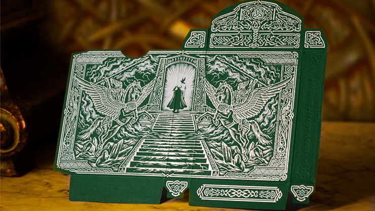 PlayingCardDecks.com-Gods of Norse Olive Esse Playing Cards TPCC