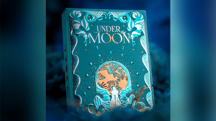 PlayingCardDecks.com-Under the Moon Moorland Green Playing Cards Cartamundi