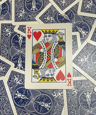 Blue One-Way Forcing Deck - King of Hearts