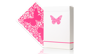 Butterfly Worker Marked Playing Cards Pink Cartamundi